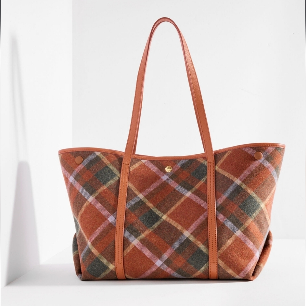 Talbots Harper Kellynch Plaid Tote